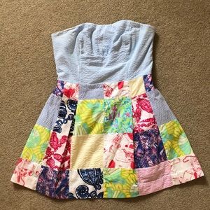 lilly pulitzer strapless dress